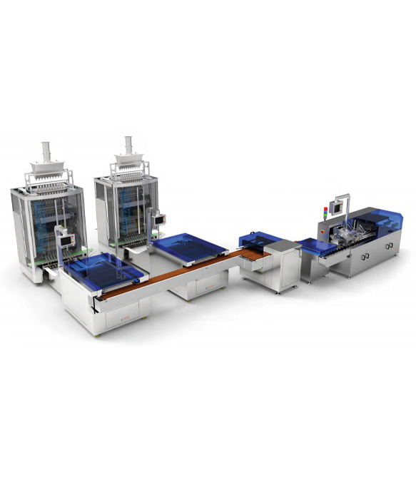 DXD-BLK800 Fully Automatic Granule Back Sealing Sachet Packing Carton Production Line