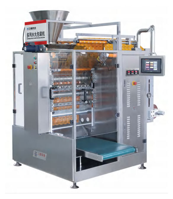 DXDO-W900E Watered pill Four-side Sealing &Multi-line Packing Machine